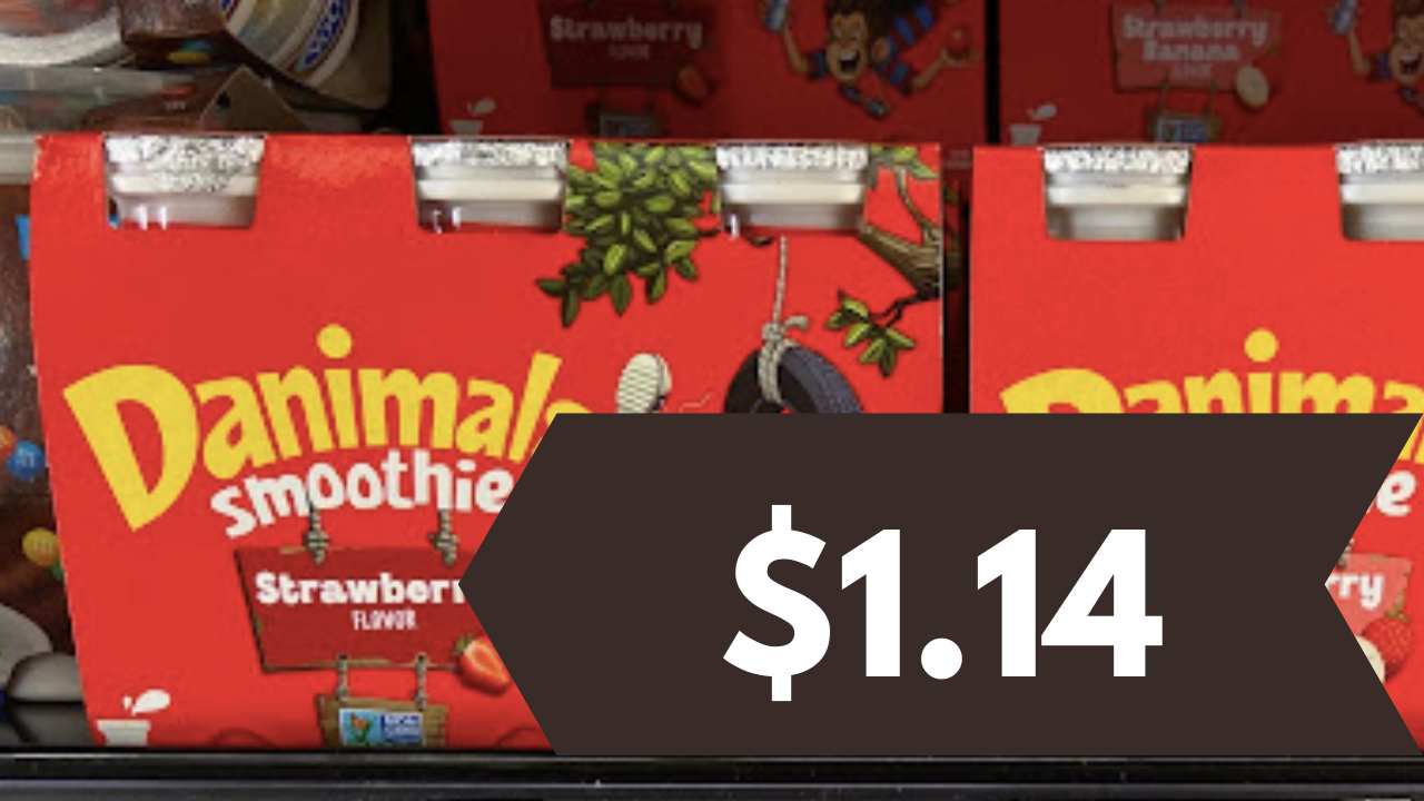 6Pk Dannon Danimals Yogurt Smoothies for 1.14 Southern Savers