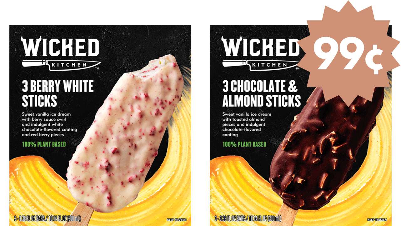 99¢ Wicked Kitchen PlantBased Ice Cream Bars (reg. 5.99) Southern