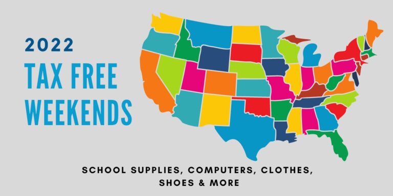2022 Back to School Tax Free Weekends :: Southern Savers