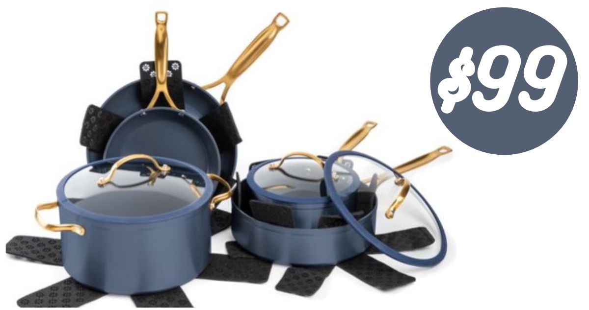 Thyme & Table Non-Stick Pots and Pans 12-Piece Cookware Set