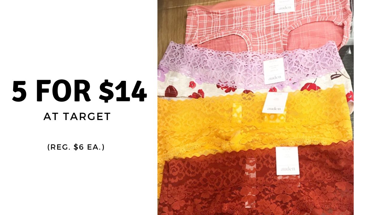 Target Deal: Auden Panties 5 for $14.25 (reg. $30) :: Southern Savers