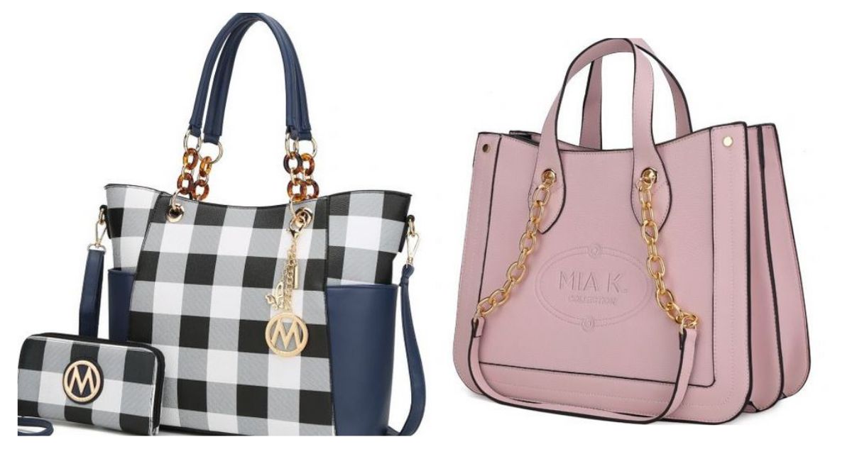 Mariely Checker Tote Bag & Wallet Set for $40 :: Southern Savers