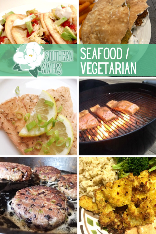 Whether it's for dietary reasons or not, meat-free dishes can be delicious! Here are my favorite seafood and vegetarian recipes.
