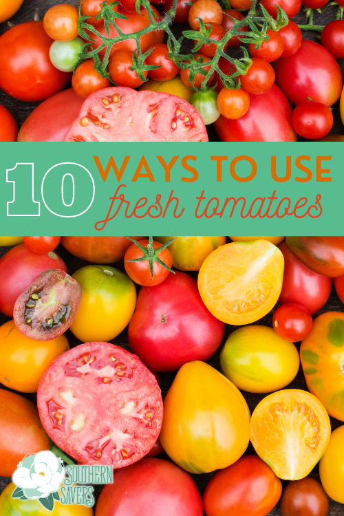 If you have bushels of tomatoes to deal with, whether from your garden or another source, try one of these 10 delicious ways to use fresh tomatoes!