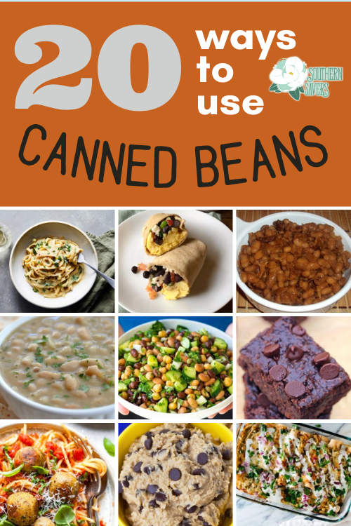 Grocery prices are skyrocketing, and beans are a frugal alternative to meat! Here are 20 ways to use canned beans that are all delicious.