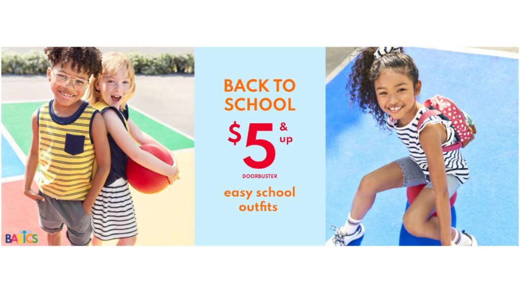 Carter's 5 Back to School Doorbusters Southern Savers