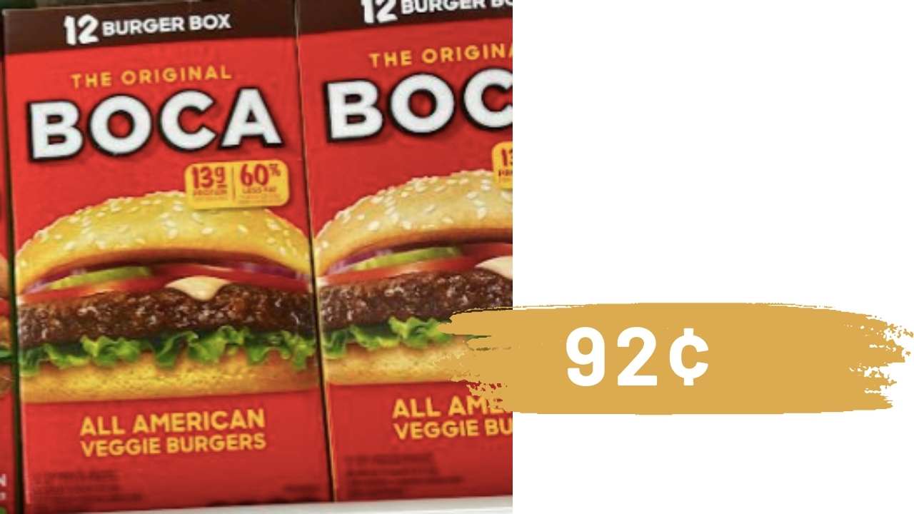Boca Veggie Burgers Less than 1 at Publix & Harris Teeter Southern