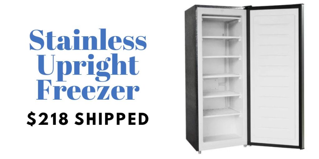 Frigidaire Stainless Upright Freezer 218 Shipped