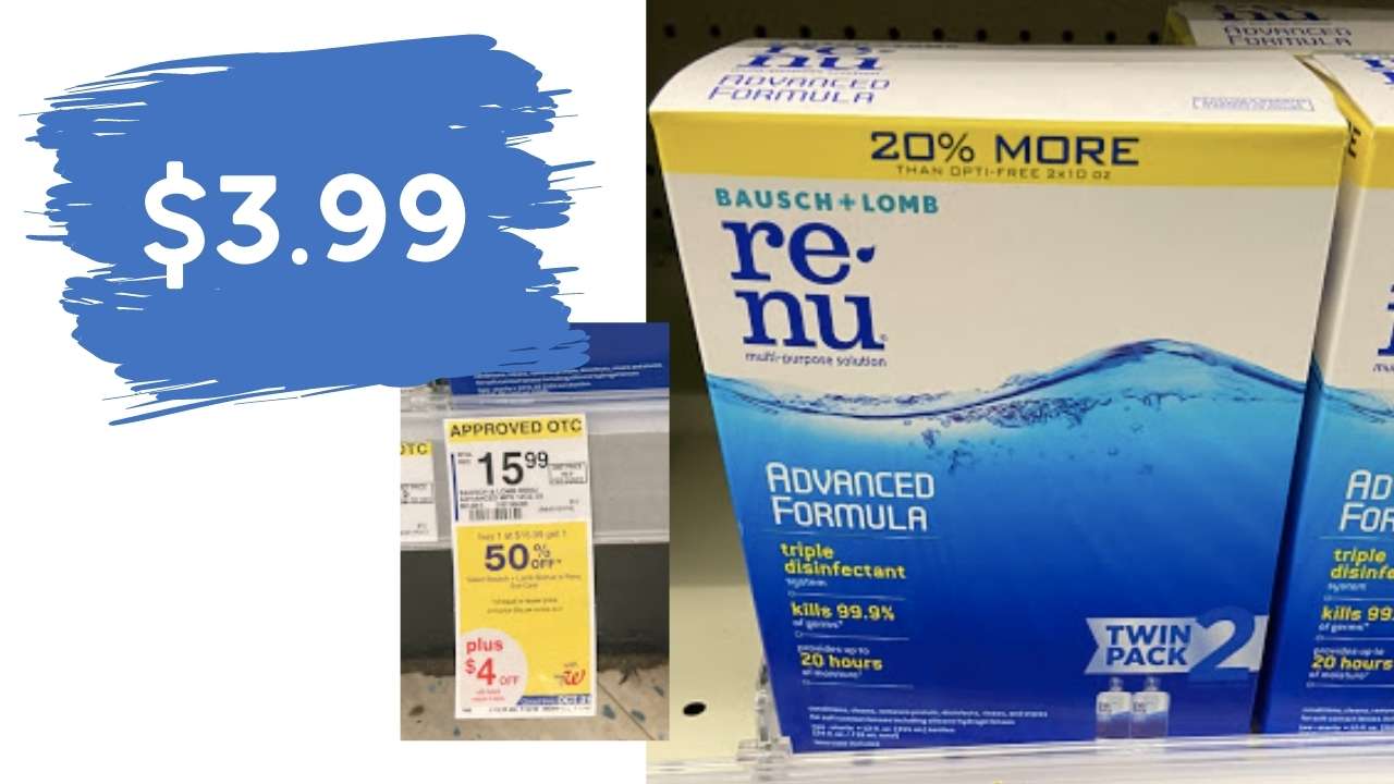 3.99 Renu Contact Solution Twin Packs (reg. 15.99) Southern Savers