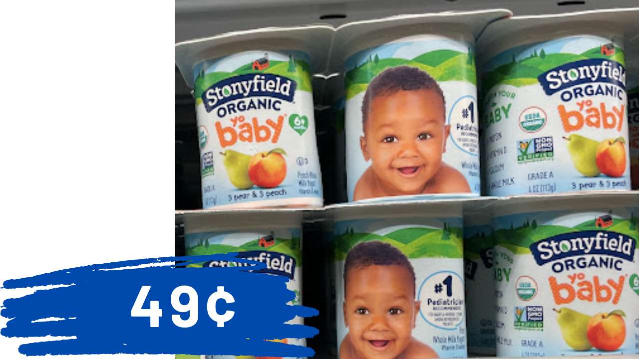 Stonyfield Kid & YoBaby Yogurt Cups 6Pack for just 50¢ Southern Savers