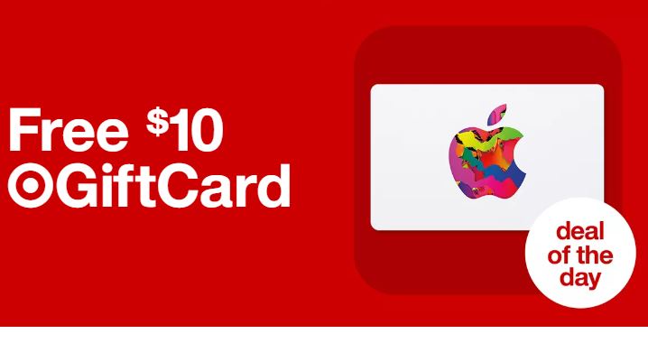 FREE $10 Target Gift Card with Apple Gift Card Purchase!