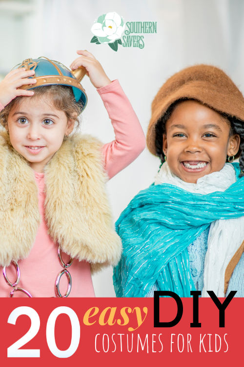Don't spend money on a pre-made costume! Here are 20 easy DIY costumes for kids (and adults, if you adjust the sizes appropriately!).
