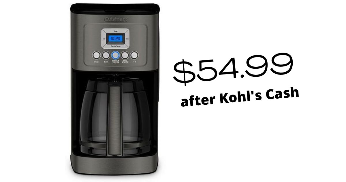 Cuisinart 14Cup Programmable Coffee Maker for 54.99 After Kohl's Cash