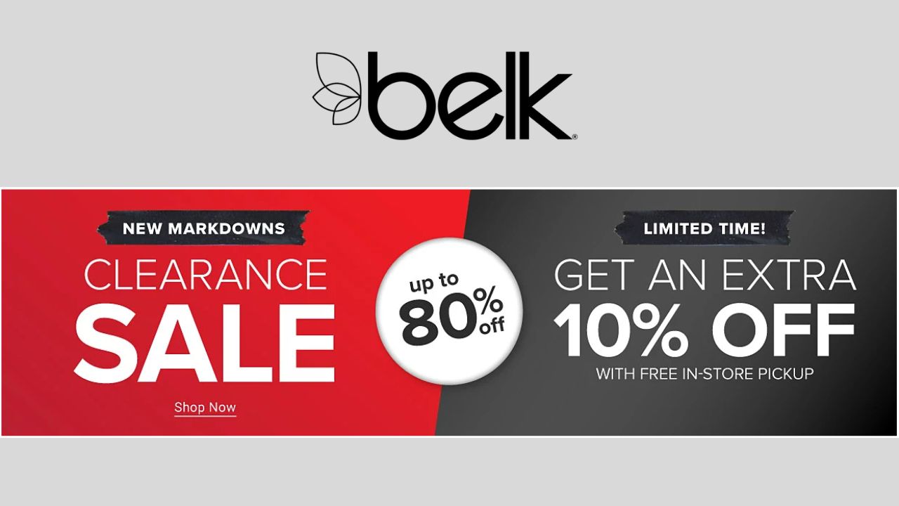 Belk: After Christmas clearance savings! Up to 80% off 🙌