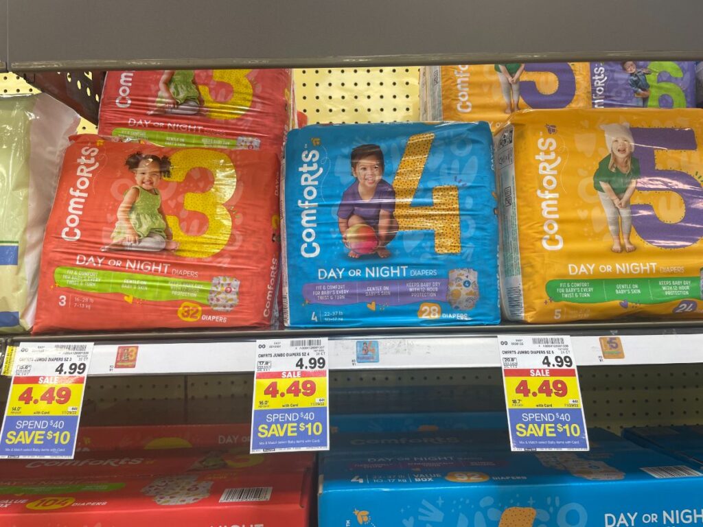 Stock Up Kroger Comforts Diapers 3.37 Per Pack! Southern Savers