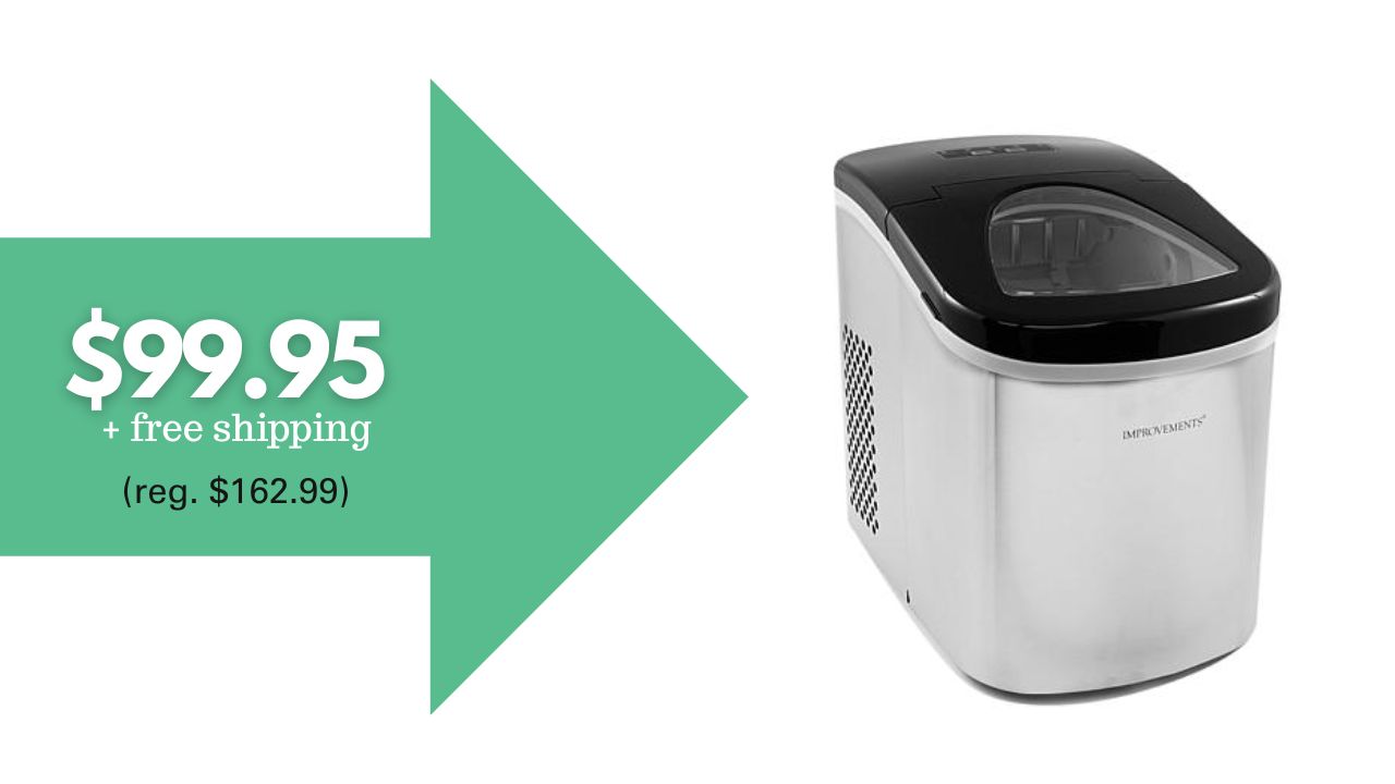 Compact Stainless Steel Ice Maker 99.95 Southern Savers