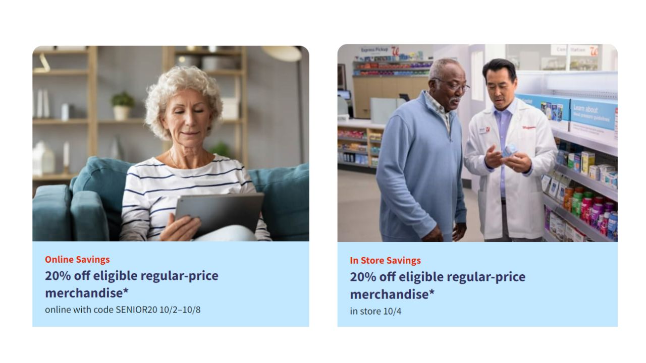 Walgreens Senior Day 10/4 InStore, All Week Online!! Southern Savers