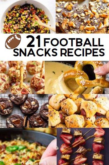 21 football snacks recipes