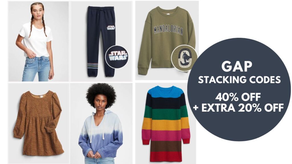 GAP Extra 40 off + 20 off Stacking Codes Southern Savers