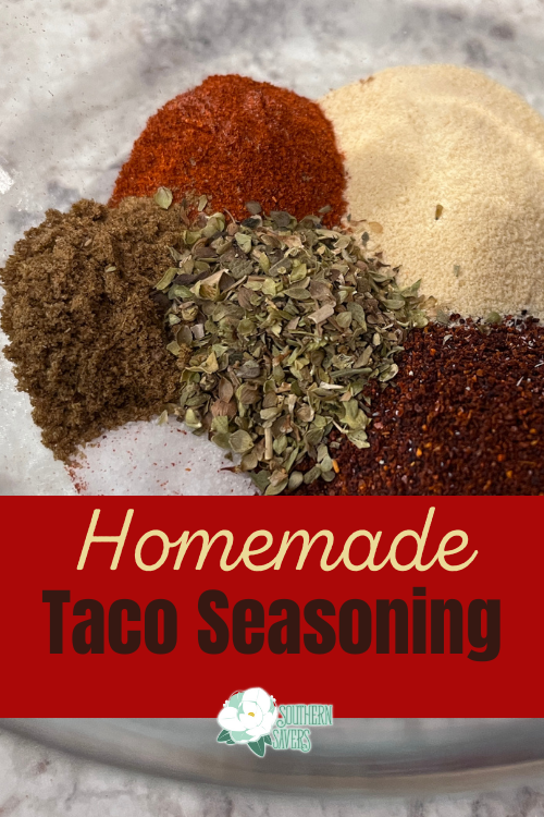 This homemade taco seasoning is sugar and MSG free and is perfect for any recipe that uses taco seasoning or fajita seasoning!