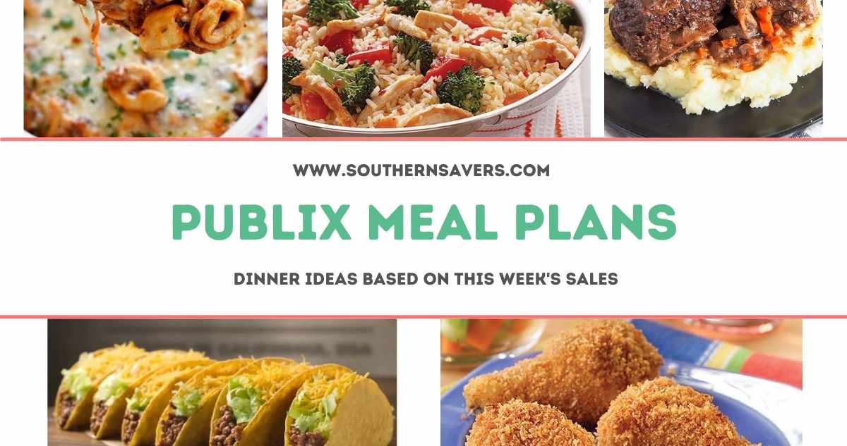 publix meal plans 10/12