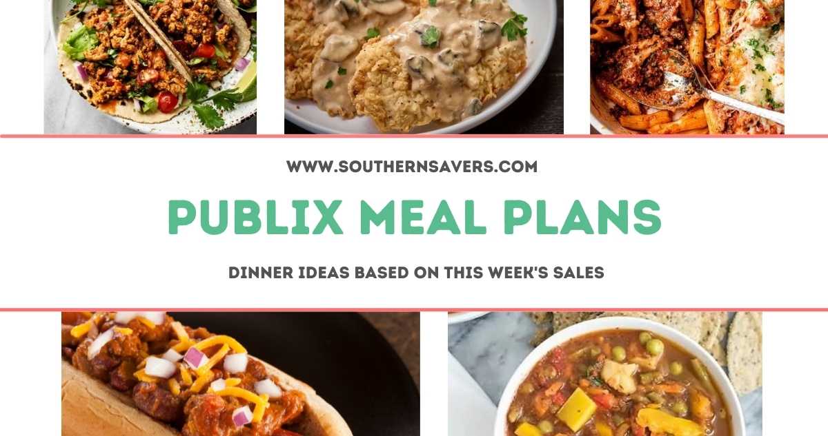 publix meal plans 10/26