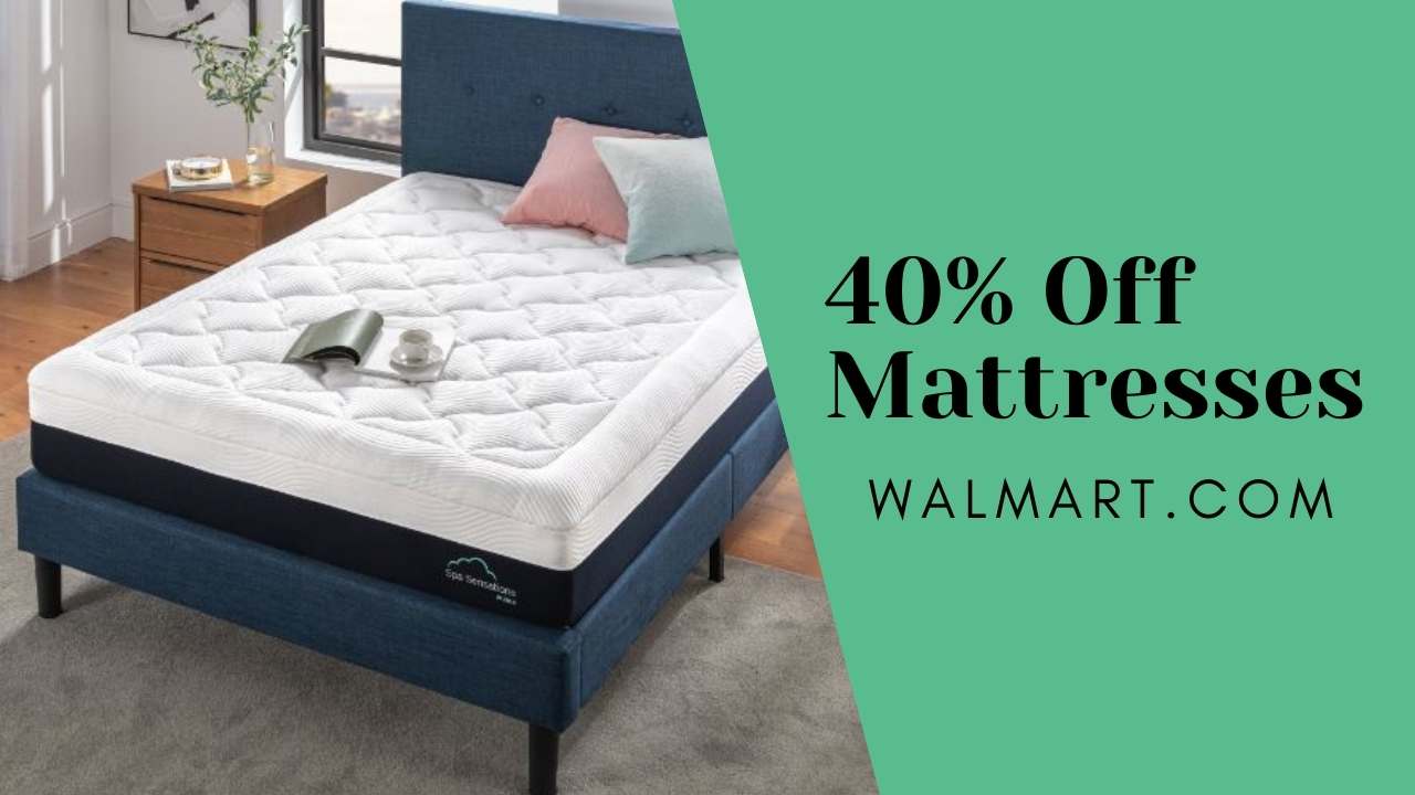Walmart Up to 40 Off Zinus Mattress + Free Shipping Southern Savers