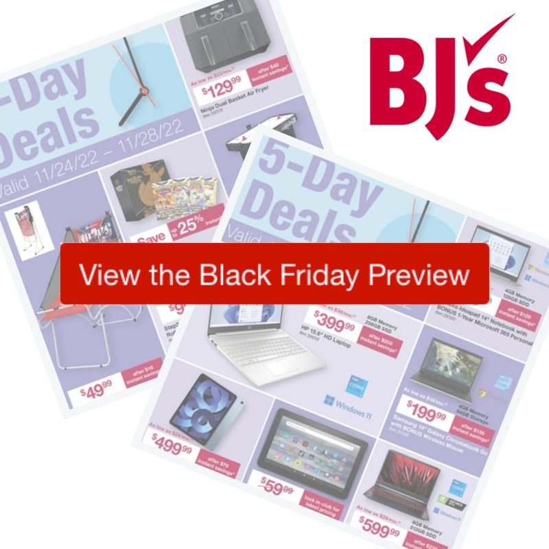 2022 BJ's Wholesale Black Friday Ad Preview Southern Savers