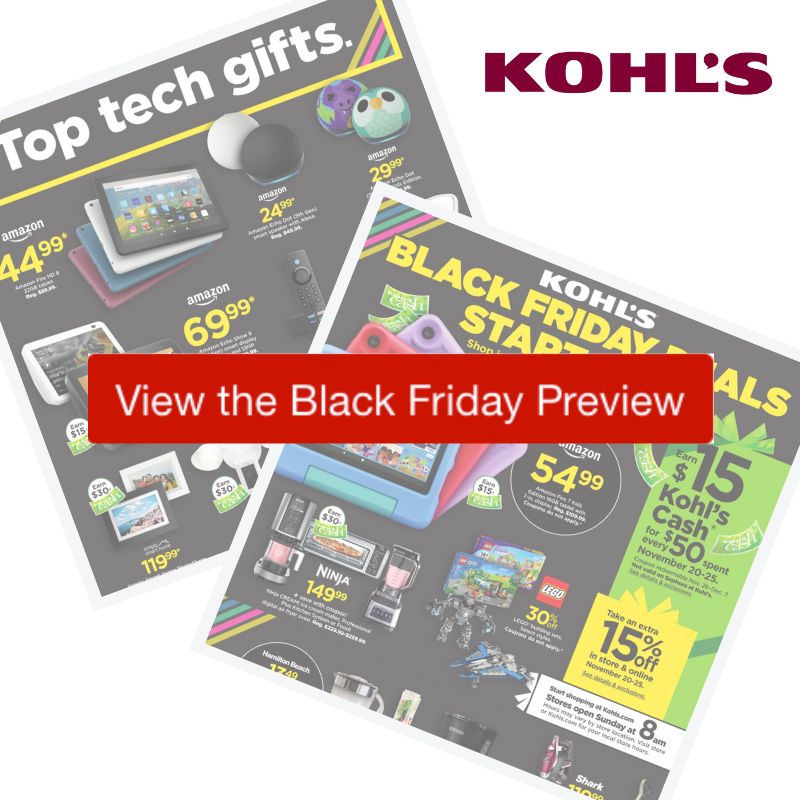 2022 Kohl's Black Friday Ad Preview Southern Savers
