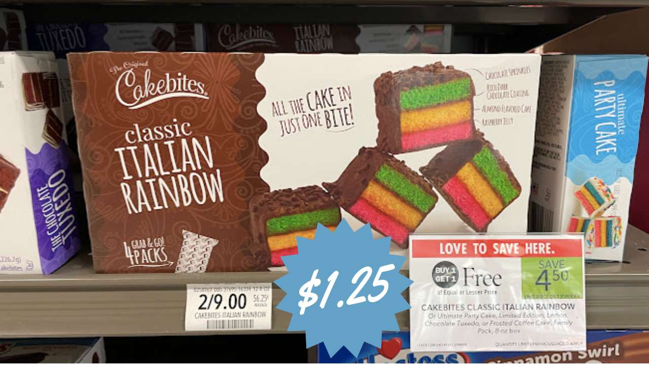 1.25 CakeBites Italian Cake at Publix Southern Savers