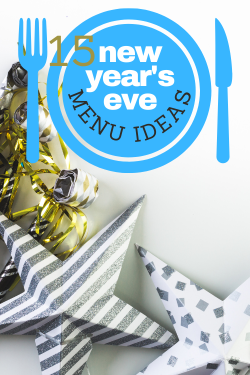 Whether you're planning a big party or just hanging out with family, it's fun to have some special treats. Here are 15 New Years Eve menu ideas!
