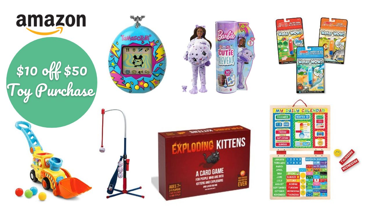 Save 10 when you spend 50 on Toys & Games at Amazon Southern Savers