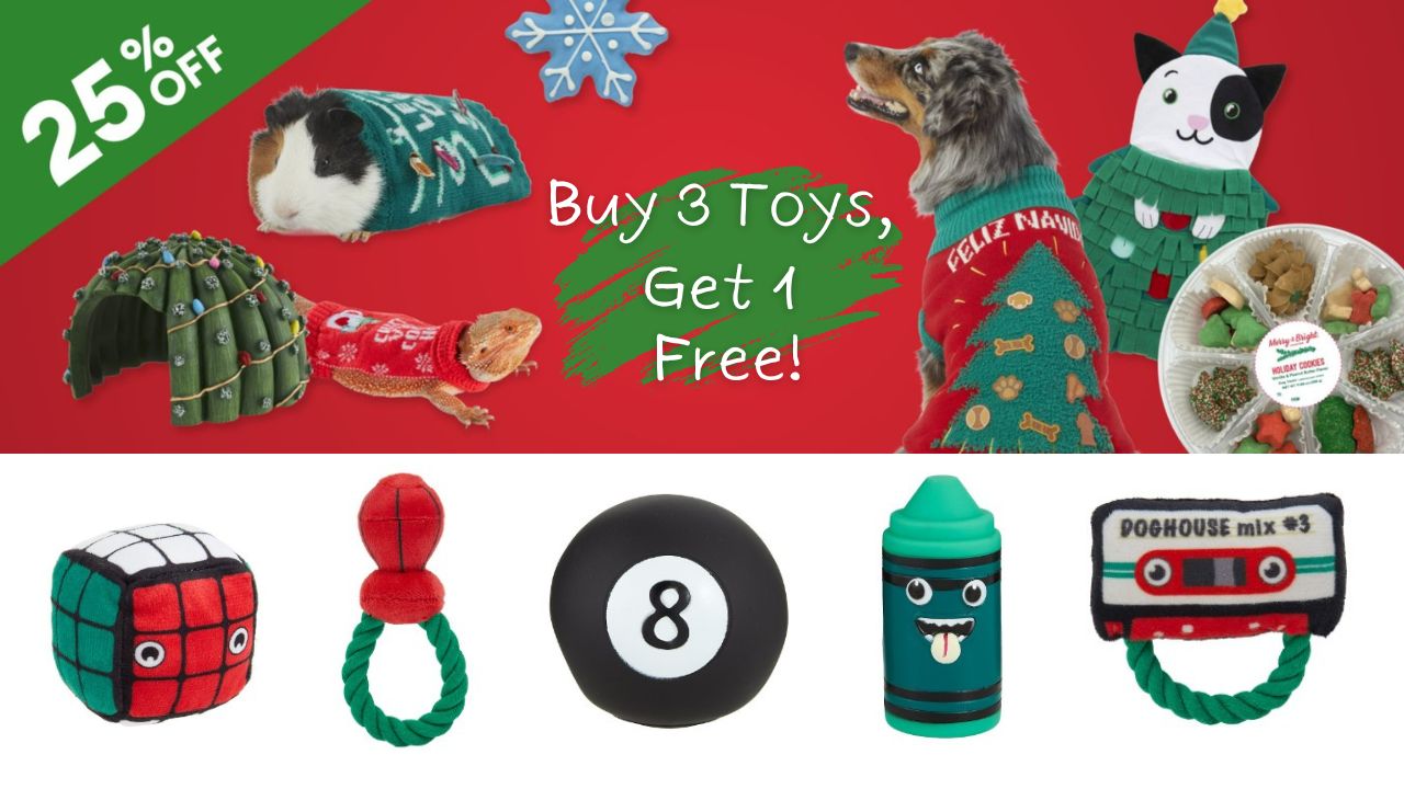 PetSmart B3G1 Free + 25 off Holiday Toys Southern Savers