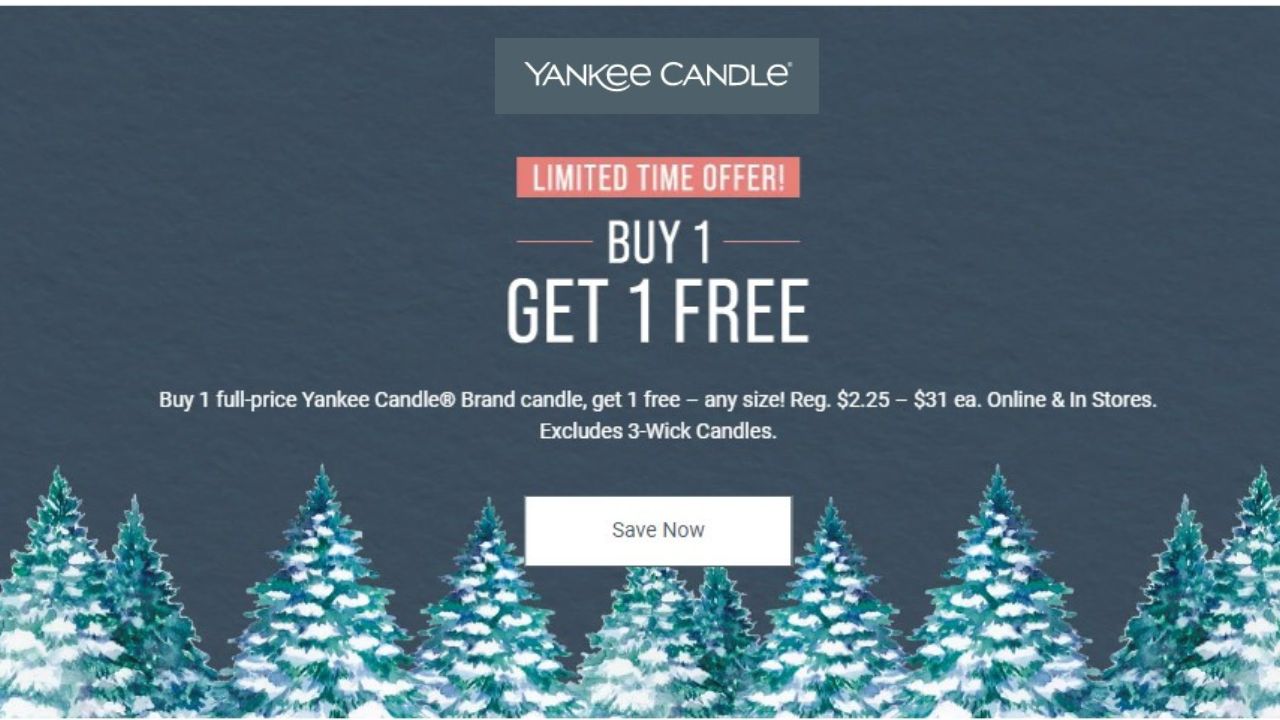 Yankee Candle B1G1 Free Large Candles Southern Savers