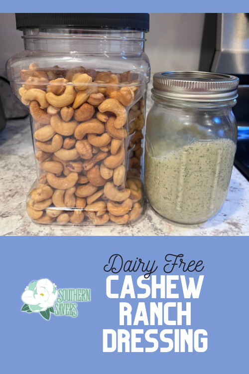 If you're looking for a protein-filled, delicious dressing that tastes like ranch without the dairy, try this dairy free cashew ranch dressing!