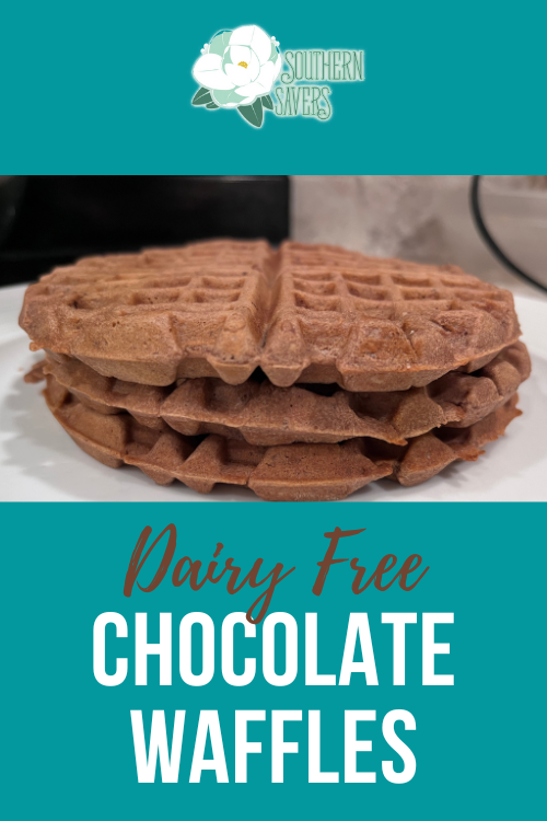 Does not eating dairy make you feel like you're missing out? These dairy free chocolate waffles will make everything better! 