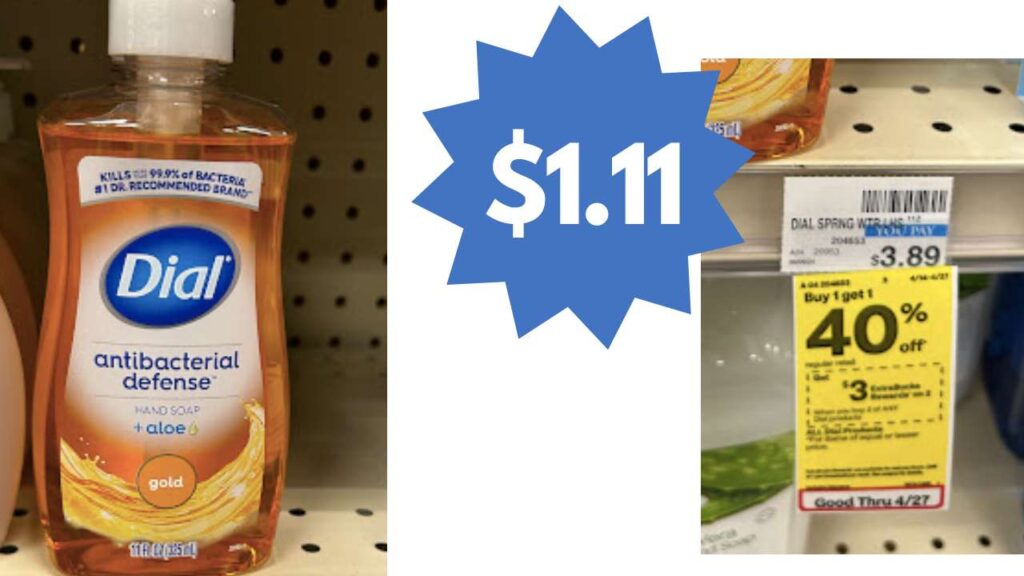 Score 1.11 Dial Hand Soap at CVS This Week Southern Savers