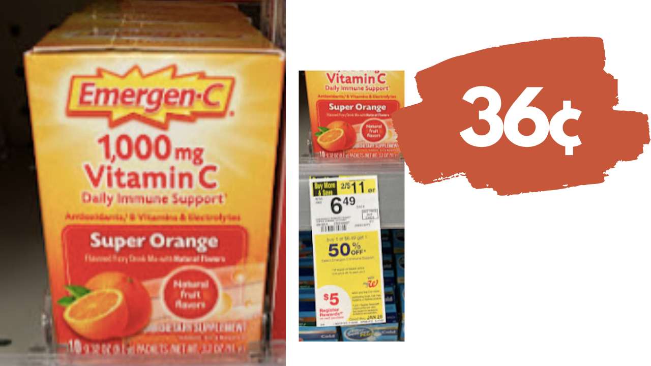 36¢ EmergenC Immune Support at Walgreens Southern Savers