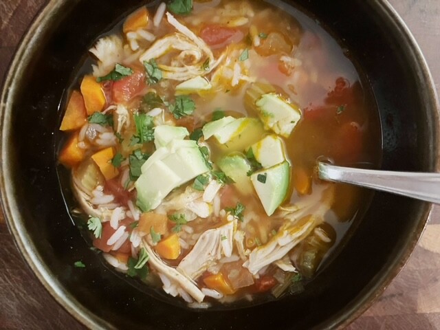 mexican chicken & rice soup