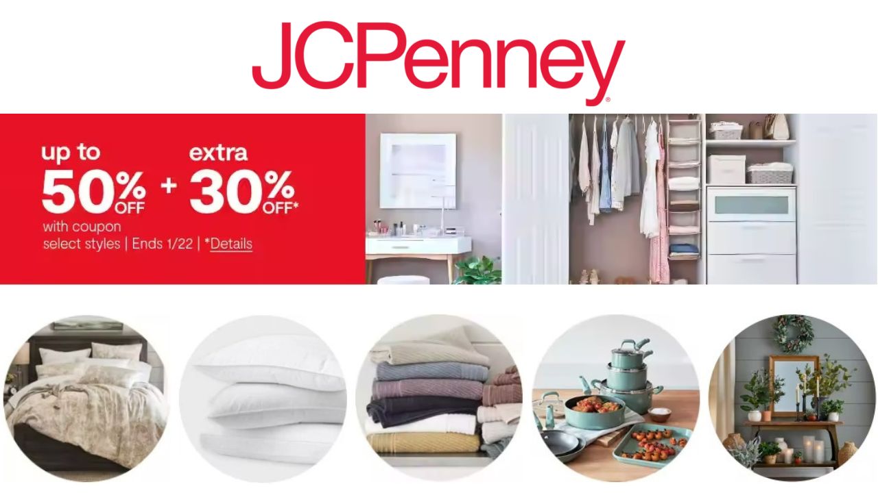 JCPenney Home Sale + 30 Off Code Southern Savers