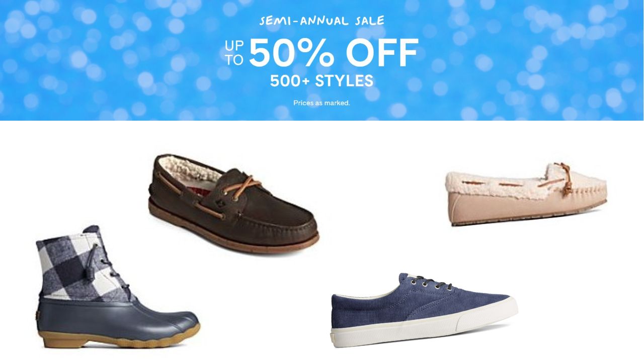 Sperry SemiAnnual Sale Up To 50 Off Southern Savers