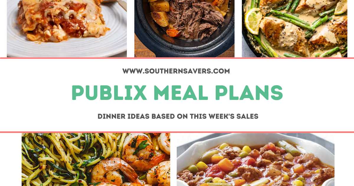 publix meal plans 1/18