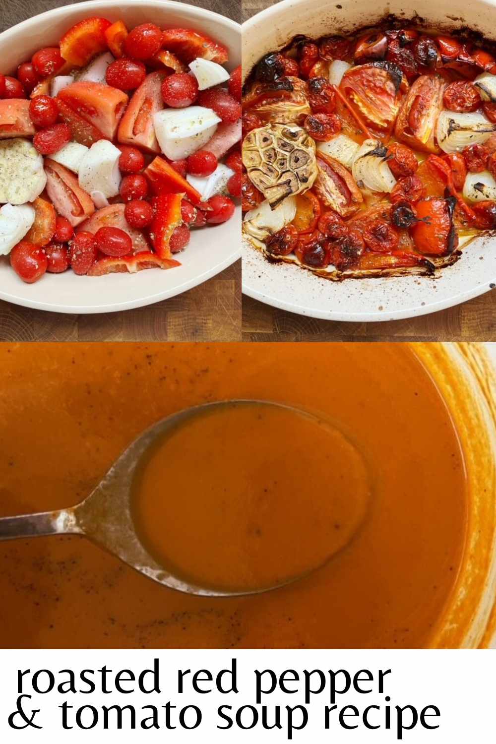 roasted red pepper and tomato soup recipe pinterest