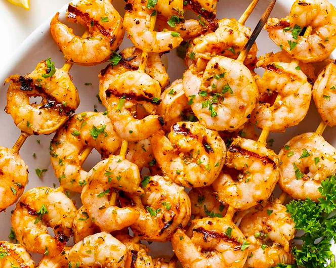 shrimp skewers