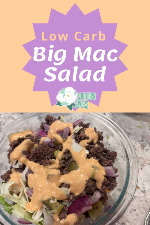 If you're looking for a way to fill the craving from a fast food hamburger without the extra fat and carbs, try this delicious big mac salad!