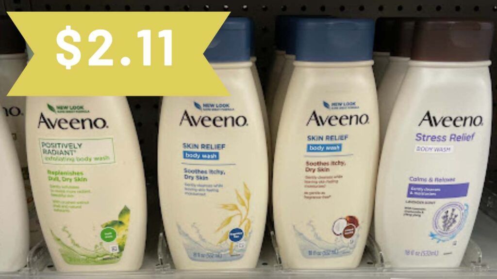2.11 Aveeno Body Wash (reg. 9.49) Southern Savers