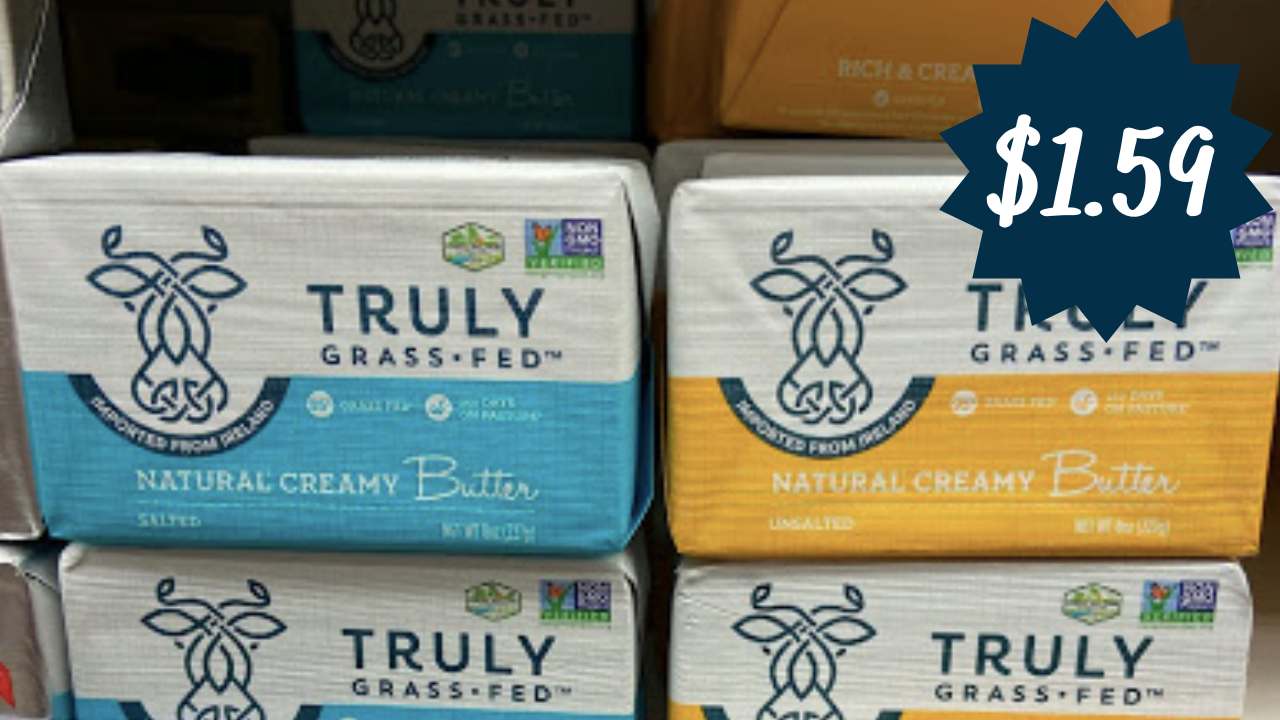 Truly GrassFed Butter as Low as 1.59 at Publix & Lowes Foods