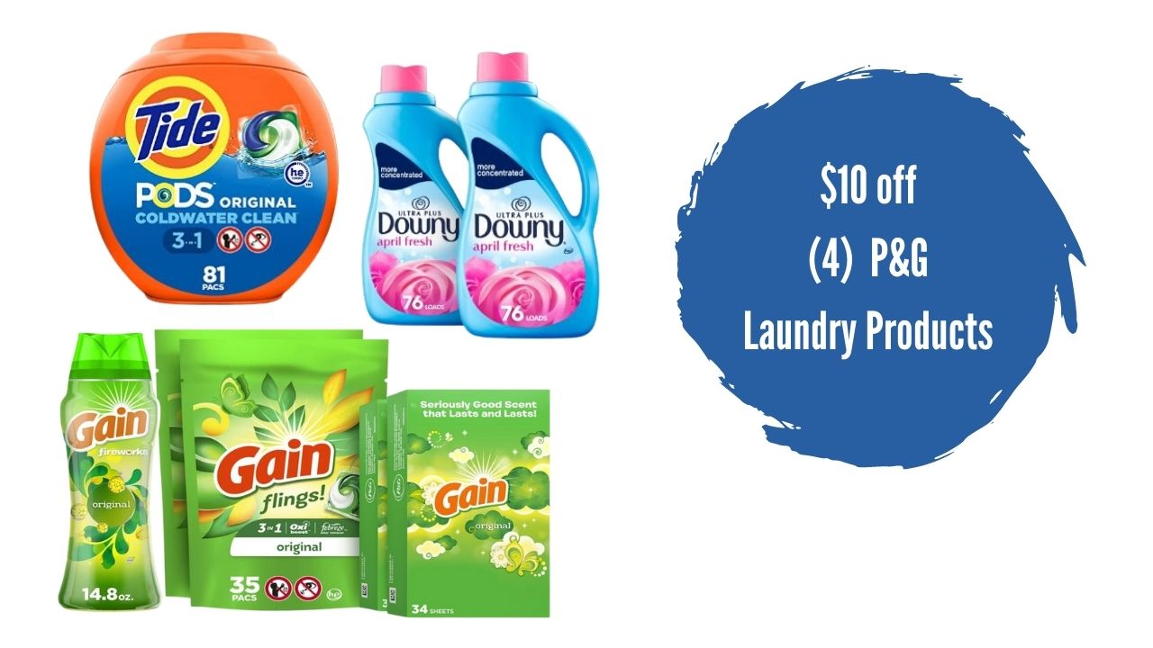 10 Off 4 P&G Laundry Products at Amazon Southern Savers