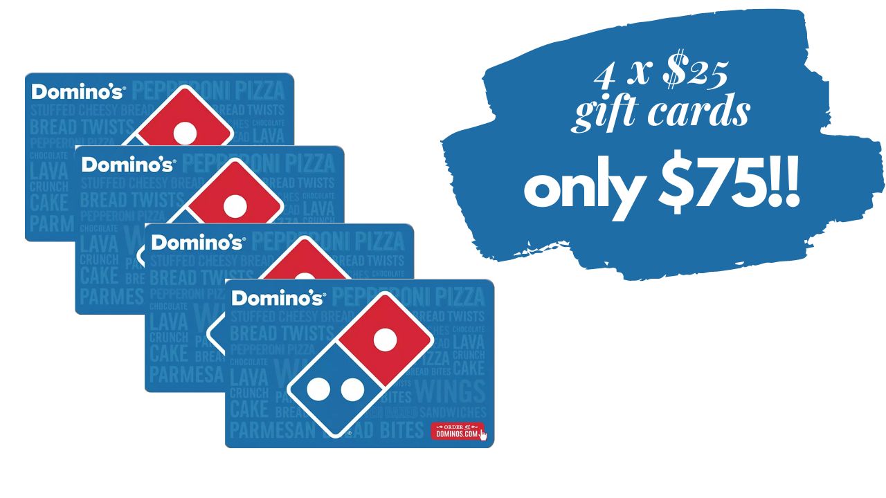 Domino's 100 Gift Cards For Only 75 Southern Savers