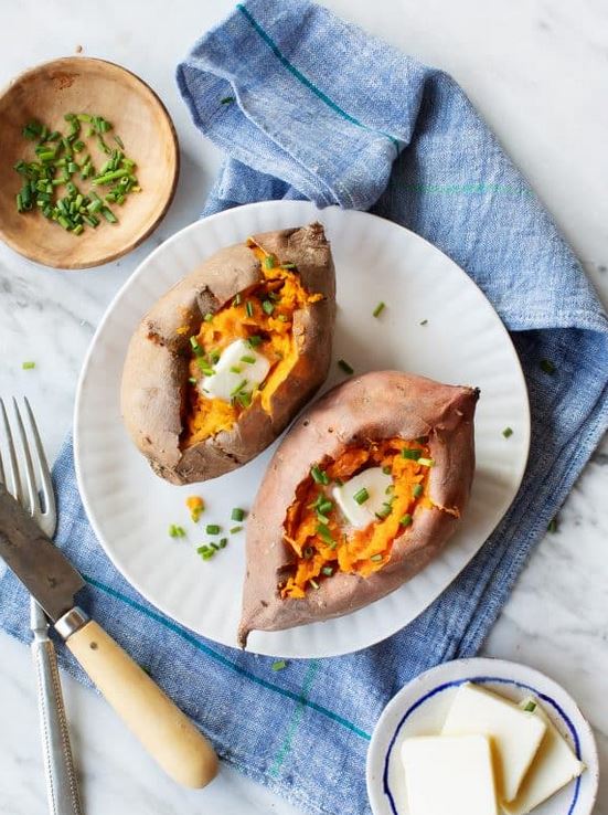 baked sweet potatoes